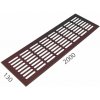 SRL - ALFA vetracia mriežka 130 x 1000 mm BRM - bronz matný (C33) 130 mm 1000 mm – cena za ks