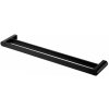 FUTURA BLACK – Vešiak na uterák dvojity tyčovy 610 mm – černá – BISK 02967