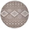 Okrúhly terasový koberec SANTORINI - 435 hnedý Priemer koberca: 200cm