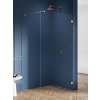 New Trendy Avexa Gold Brushed stena sprchového kúta walk -in 60 cm zlatá brúsený/sklo priehľadné EXK-7001