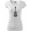 Gitara - názvy hudobných štýlov - Dámske tričko Pure - XS ( Biela )