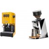 Gaggia Classic E24, yellow + Eureka Mignon Zero 65 Speedy, CR chrome