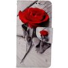 Puzdro TopQ iPhone 11 Flipové Červená ruža 63791