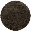 Najkoberce Fluffy Super Soft hnedý kruh 160 cm kruh