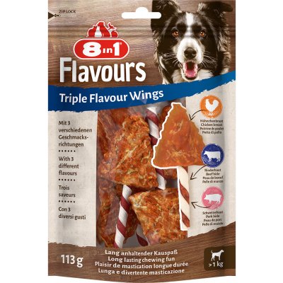 8in1 Triple Flavour Wings žuvacie tyčinky - 3 x 6 Stück