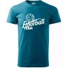 Florbal team - Klasické pánske tričko vyššej gramáže - 2XL ( Tmavý tyrkys )