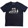 AC/DC tričko Evolution Of Rock Navy Blue