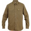 Warmpeace Mesa pánská odolná košile dlouhý rukáv Harvest gold/grey