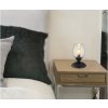 Stolová lampa Globo 24007S KUWAITA E14 25 W čierna/dymové sklo