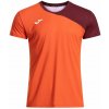 Pánske tričko Joma Challenge Deuce Short Sleeve - red/burgundy - Červený (L)