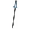 GUNNEX Trhacie nity duté s plochou hlavou 4 x 12 mm hliník/oceľ 500 ks