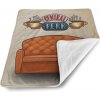Sablio Detská deka pre bábätko Seriál přátelé CENTRAL PERK Gauč - 90x120 cm