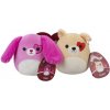 SQUISHMALLOWS 1+1 Ružový a svetlý pes - Sager a Cooper