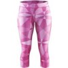 CRAFT Devotion Capri W růžová 1903968-1042 S; Růžová kalhoty