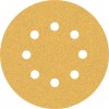 Bosch Brúsny papier EXPERT C470 s 8 otvormi pre excentrické brúsky, 125 mm, zrnitosť 60, 50 ks 2608900909