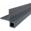 EKOfence WPC Fasádna rohová lišta Svetlosivá 81x81x2900mm 13630