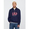 GAP Polo mikina s logom Tmavomodrá S Tmavomodrá Tmavomodrá