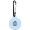 AppleKing nárazuvzdorný silikónový obal s karabínou pre AirTag - svetlomodrý - možnosť vrátiť tovar ZADARMO do 30tich dní