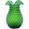 Váza 18cm - Hobnail - Ananás - tmavá zelená