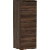 Hansgrohe Xelu Q - Bočná skrinka 40x107x35 cm, 1 dvierka, pánty vľavo, tmavý orech/matná čierna 54130670