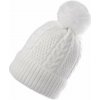 Dámska / dievčenská zimná čiapka s brmbolcom Emi Ross - biela