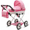 Luxusný detský kočík pre bábiky New Baby COMFORT ružový