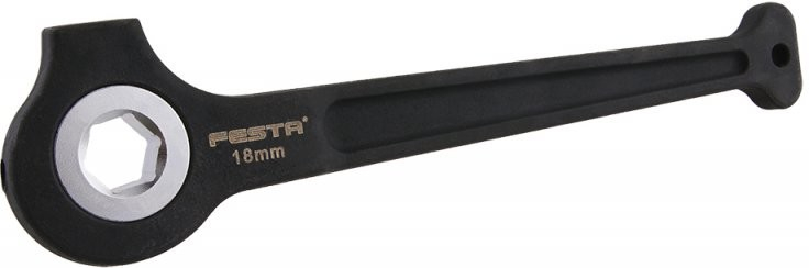 Kľúč račňový lešenársky 18mm FESTA