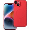Silikónové puzdro na Apple iPhone 14 Plus Silicone Mag Cover červené