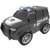 Auto polícia s efektmi čierne 18 cm