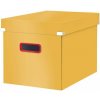 Škatuľa, štvorcová, veľkosť L, LEITZ Cosy ClickStore, teplá žltá