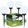 Solárna lampa Lumiled s bielym dopadom 50 cm, 4 ks