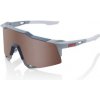 Okuliare 100% SPEEDCRAFT Soft Tact Stone Grey - HiPER Crimson Silver Mirror Lens