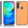 Kožený kryt SKIN na Motorola Moto G8 Power - oranžová