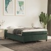 Box spring postel s matrací tmavě zelená 140x200 cm samet Zelená 3144684