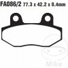 Predné / zadné brzdové platničky EBC FA086/2HH