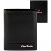 Pánska kožená peňaženka Pierre Cardin YS605 326 čierno-červená 10 x 13 x 3 cm