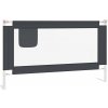 vidaXL Ochranný kryt postele pre batoľatá Tmavo šedá 140x25 cm Látka
