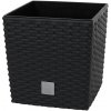 Prosperplast DRTS400L Kvetináč Rato Low + vklad 40cm Antracyt S433