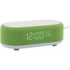 Stolové hodiny s budíkom, nabíjačkou smartfónov a Bluetooth reproduktorom 6033BG Karlsson 20cm