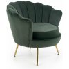 Halmar Čalúnené kreslo AMORINITO tmavo zelené