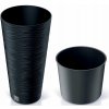 Prosperplast Kvetináč FUSU III antracitový, 30 cm