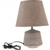 Keramická stolná lampa Terra, 33 cm, hnedá