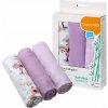 BabyOno bambusové Violet 70x70 cm 3 ks