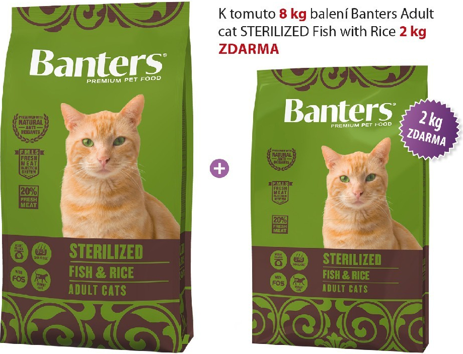 Banters Adult cat STERILIZED Fish with Rice 8 kg