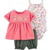CARTER'S Set 3dielny body tielko, tunika, nohavice kr. Pink dievča 24 m, veľ. 92