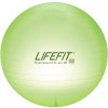 Gymnastický míč LIFEFIT TRANSPARENT 65 cm, sv. zelený