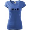 Karate postavy - Dámske tričko Pure - 2XL ( Svetlomodrá )