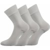 Lonka Bioban ponožky z bio bavlny 3 páry svetlo šedá