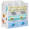 SONGMICS Polička na hračky 7 boxov priestor 29,5 x 62,5 x 60 cm