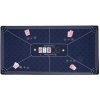 Pokerové plátno Modré, podložka 118x59 cm - Polyester a Guma Poker